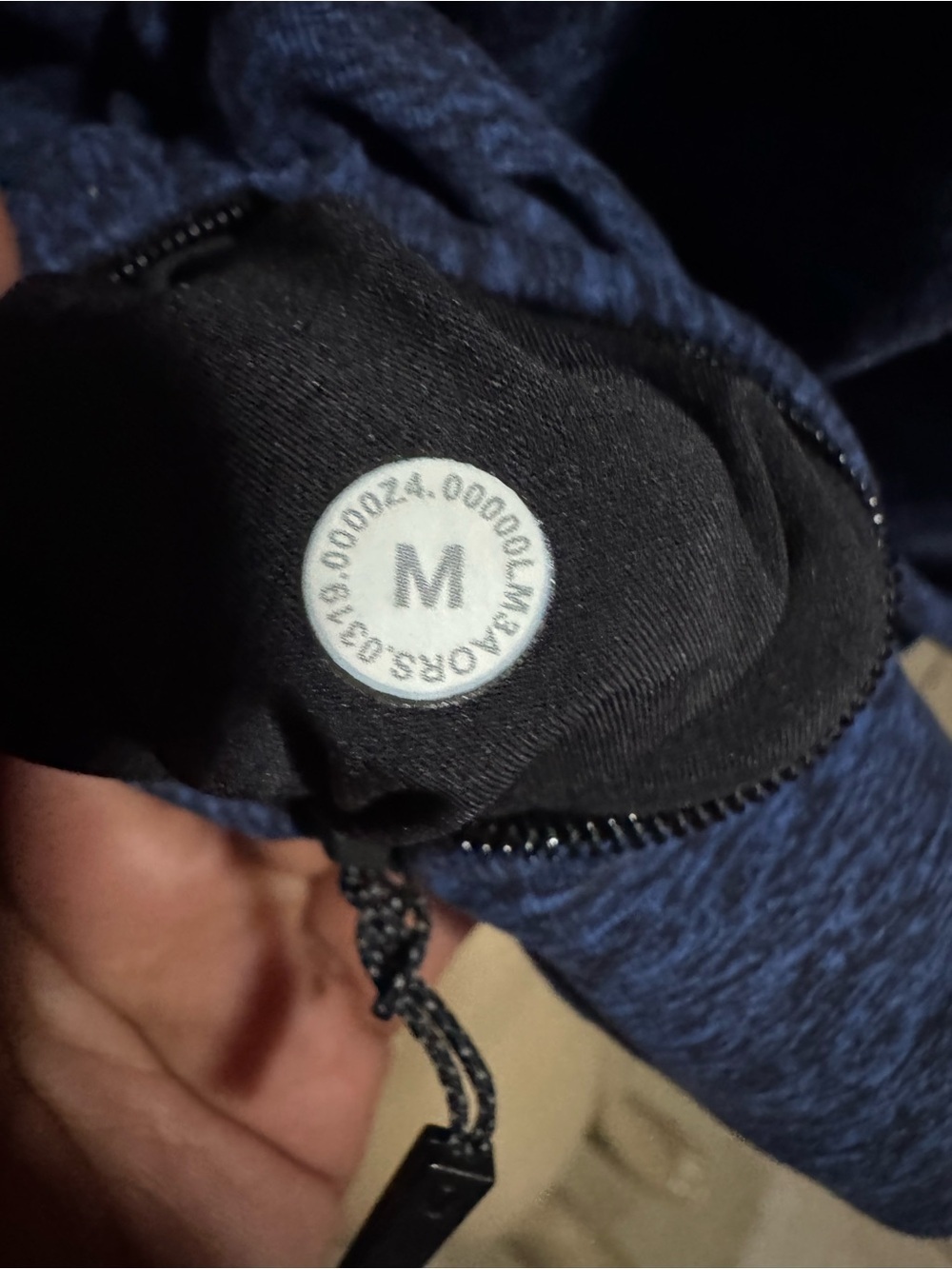 lululemon athletica Men's blue Heather Quarter-Zip Pullover - Picture 12 of 13